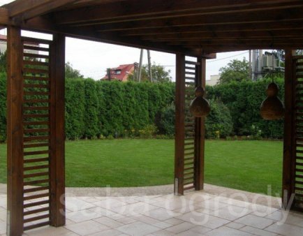 Pergola drewniana - drewno sosnowe suszone