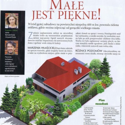 Przytulny mały ogród