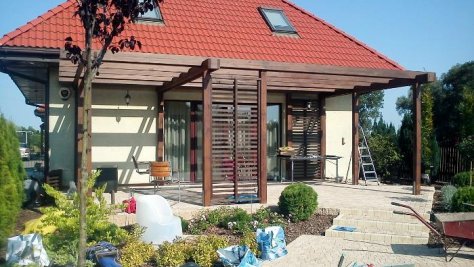 PERGOLA NA BIAŁOŁĘCE - SOLIDNA KONSTRUKCJA