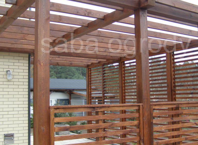 Pergola z drewna